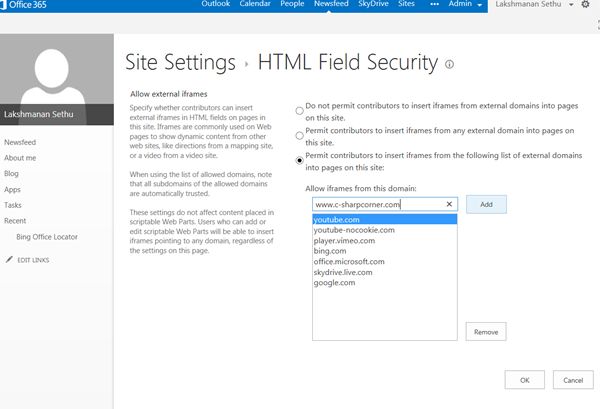 iframes from this domain
